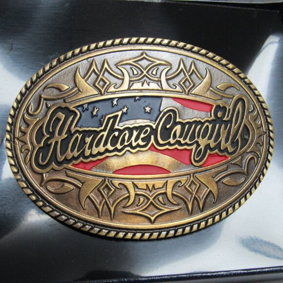 MONTANA SILVERSMITHS Hardcore Cowgirl BELT BUCKLE Made in Mexico Attitude Buckle main image 8